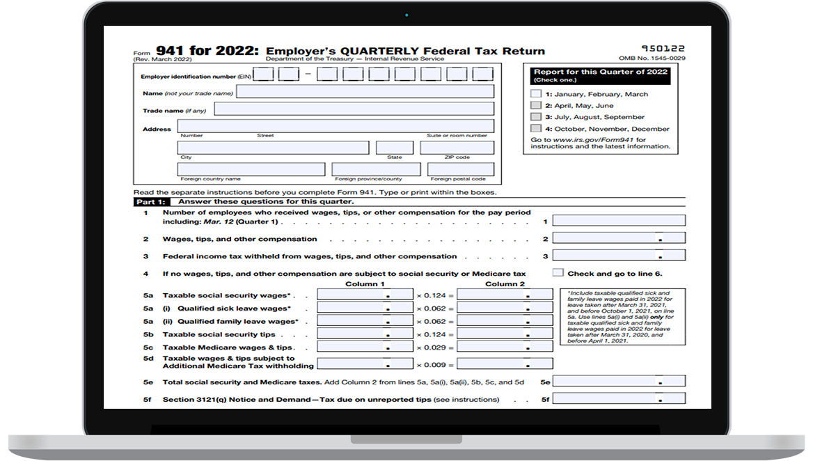 EFile Form 941 for 2022 File form 941 electronically